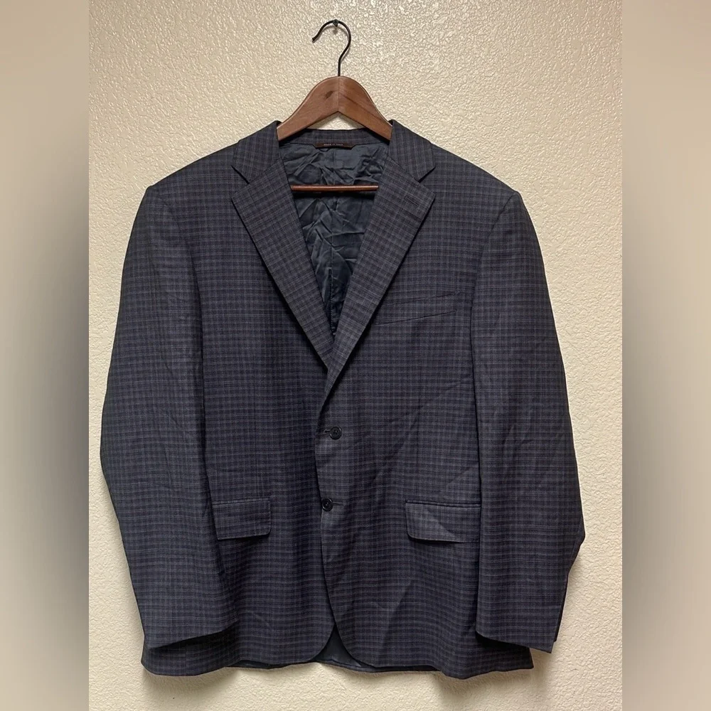 Canali 1934 Charcoal & Blue Jacket - Size 54